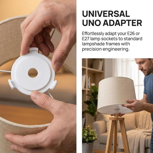 CTEAKOP 6 E27 Pcs Lamp Shade Adapter Ring, Lamp Shade Ring, Lamp Shade Adapter Ring Reducer, Plastic Lamp Shade Adapter