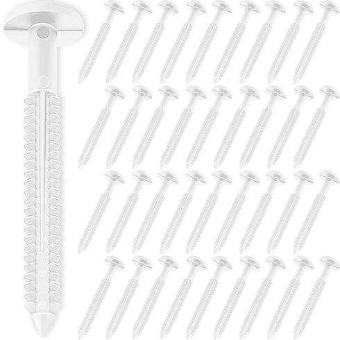 SunDiss 36 Pcs 3 Inch Vinyl Shutter Fastener Window Panel Peg Lok Pin
