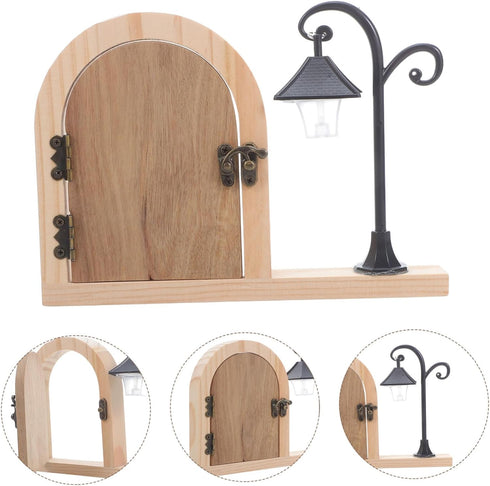 8.30X5.90X0.90 Inch Tofficu Fairy Door Outlet Cover with Glowing Light - Childproof Baby Proofing Socket Protector
