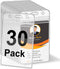 KTRIO Vertical ID Badge Holders - 30 Pack Waterproof Resealable Zip for Nurses, Office, and School