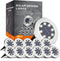 INCX 4.6 inch Solar Lights Outdoor Waterproof,12 Pack Solar Lights for Outside,