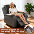 Wibeelee 19.7 19.7 Inches, 4.3 Inch Brown Egg Crate Foam Recliner Cushion with Back Support, x Thick Seat, Reduces