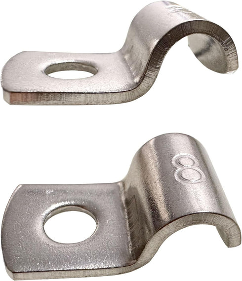 4 Inch Pipe Strap, 304 Stainless Steel Heavy Duty Strap Clamp for Tube Pipe or Wire Cord Installation (5pcs)