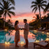 Haown 3D Set 3 Outdoor Flameless Candles, Patented Dual-LED, of Slanted Resin Pillars with Remote, Crisp White