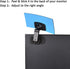 onsogi 1 Pack Acrylic Wide Angle Rear View Mirror for Cubicle Desk Computer PC Monitor to See Behind You, Stick-on