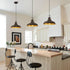 Hallway,2 Packs Oil Rubbed Bronze Pendant Light Modern Pendant Lights for Kitchen Island Hanging Lighting Fixture Over