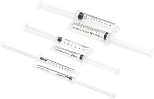 K1-3PK All-Purpose Industrial Syringe Kit, 1ml/3ml/10ml with Dispensing Tips, Syringe Caps and Tip Covers