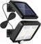 Solar Flood Lights with 98 LEDs, Motion Detector, 16.5ft Cable, IP65 Waterproof LED Lights for Backyard Garage