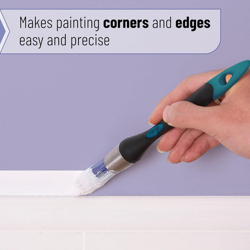 Bates Trim Brush, 0.75-Inch Small Paint Brush for Trim, Walls, and Painting