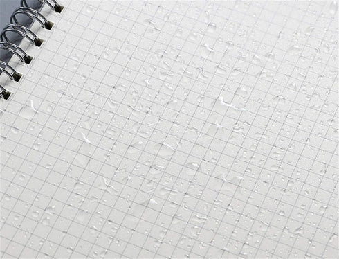 Yansanido Spiral Notebook, 4 Pcs, 10.1 Inch x 7.6 Inch B5, Thick Plastic Translucent Frosting, 80 Sheets