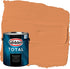 Glidden Total 1 gal. Carrot Cake/Orange Flat Interior Paint with Primer