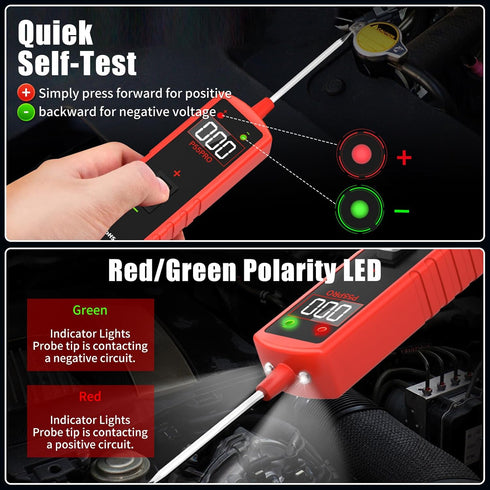 WEDPATA 6-30V Automotive Electrical Circuit Tester - Multi-Function Car Circuit Diagnostic Tool with Voltage Detection
