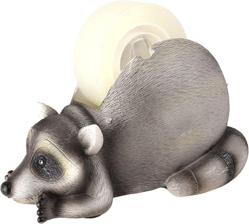 Novelty Tape Dispenser, Raccoon Desk Accessory, 6 Inches for Office or Cubicle