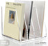 SANRUI Acrylic Desk File Organizer, 4 Vertical Compartments Clear Magazine Holder for Office Accessories Organization