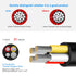 20 4 10FT 20/4 4 Gauge Conductor Wire, Tinned Copper Wire Cable, Stranded Electrical Wires