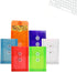 JAM PAPER Plastic Envelopes with Button & String Tie Closure, 4 1/4 x 6 1/4, Assorted Colors, 6/Pack