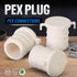 Supply Giant QQQM0012-5 Plastic PEX Poly Alloy Plug End Cap Barb Pipe Fitting, 1/2'' White (5 Pack)