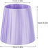 Cozy NUOBESTY Small Cloth Lampshade Light Cover for Table Floor Lamps Iron Frame with Purple Fabric Soft Decor