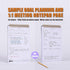 Productivity Notepad Suite - Bestselling Set of 3 Notebooks, Weekly Planner, Goal Setting & 1:1 Meeting Notes