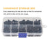 BinifiMux 220pcs M4 Flat Head Screws and Hex Nuts - Phillips Countersunk Machine Screws Assortment for DIY