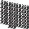 uxcell 80pcs Angle Bracket Metal 12x12mm Black Corner Brace Fastener L Shaped