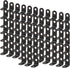 uxcell 80pcs Angle Bracket Metal 12x12mm Black Corner Brace Fastener L Shaped