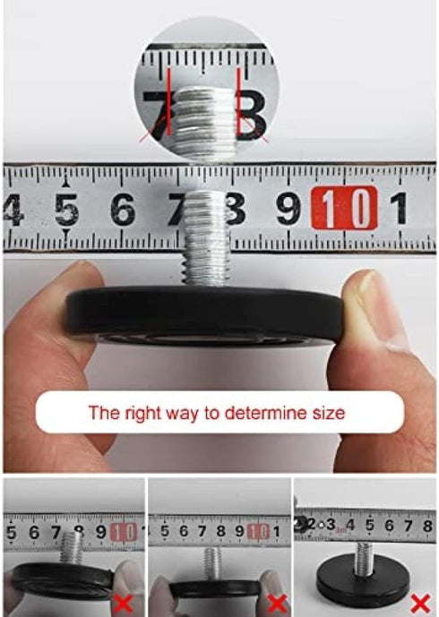 LXVPKH Table,M6 Aluminum Alloy Adjustable Furniture Leg Pieces,Round Wardrobe Leg,Replacement Furniture Feet,Metal