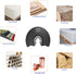 7pcs Semi Circular Oscillating Saw Blades for Cutting Wood, Plastic, Soft Metal, 3-1/2 Inch Oscillating Multitool