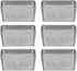 EasyPAG Wall Mount File Holder, 6 Pack Single Pocket Hanging File Organizer for Office and Home, Silver