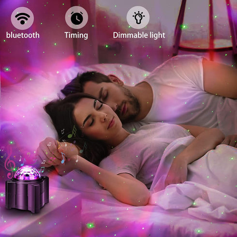 WANRAYW 15 1 Star Projector, in Space, Night Light with Remote Control, Galaxy Projector with Bluetooth Speaker, Moon
