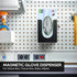 THYGIFTREE Magnetic Glove Box Holder, Disposable Glove Dispenser Wall Mount Metal Glove Rack for Rubber Latex Gloves Tissue Box for Tool Box Garage Workshop Kitchen