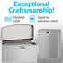 Bobrick Sanitary Napkin Disposal Wall Mounted Stainless Steel Flip Top Receptacle, 1 Gallon Capacity, Model B-270