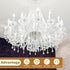 4 Inch 24Pcs E12 Bulb PATIKIL Tall Candle Covers Sleeves, Plastic Chandelier Socket Sleeves Drip Candle Socket Covers