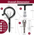 55 Pack, String Lights Screw Hooks for Hanging, Ceiling Hooks for Hanging Solar,Outdoor String Lights, Plant Hangers