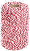 Red and White Twine, 656 Feet Cotton Baker's Twine for Crafts, Gift Wrapping, and Baking