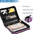 ALAZA 3 500 Ring Zipper Binder Milk Cow Wildflowers Binders Bag with Shoulder Strap Sheets Paper Organizer Trapper