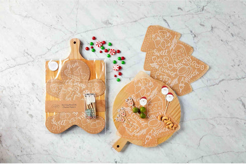 Mud Pie Kraft Christmas Paper, Board Approx 12 1/2" x 9 1/2", Gingerbread