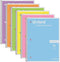 Oxford Spiral Notebook, 1 Subject, College Ruled Paper, 8 x 10-1/2 Inch, Set of 6, Pastel Pink, Orange, Yellow, Green,