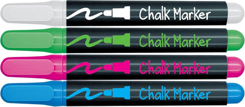 Write Dudes Liquid Chalk Permanent Markers, 4 Count (CYJ69)