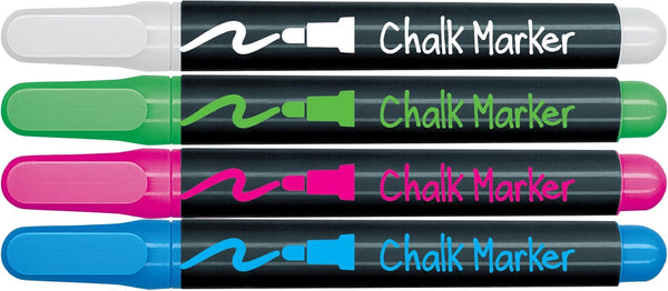 Write Dudes Liquid Chalk Permanent Markers, 4 Count (CYJ69)