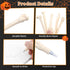 Lnrueg 50 PCS Bone Ballpoint Pens, Skeleton Finger Novelty Nursing Pen, 0.5mm Black Ink for Doctors, Nurses, Halloween