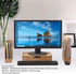 MobileVision Bamboo Vertical File Folder Holder & Office Organizer, Store Files, Magazines, Notepads, 2 Pack