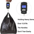 LazyMe T Shirt Bags, Black Plastic Bags with Handles, 12x20 Inches (50 pcs) for Grocery and Shopping Retail