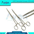 Avon Surgical Pack 2pcs (6.25 Inches) of - Hemostat Clamp Forceps with Serrated Jaws, Curved + Straight, Autoclave-Safe
