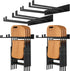 Neiteli 2 Pack Folding Chair Storage Rack,Folding Chair Rack,garage organizer wall mount,tool hangers