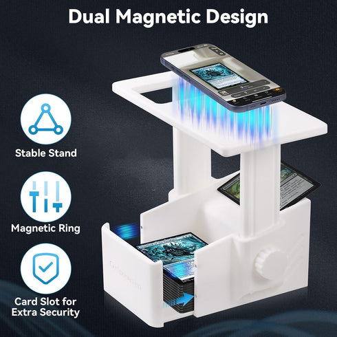 Gripooaven Trading Card Scanner Stand with Light, Card Scanner Holder with Adjustable Height for TCG Cards, Built
