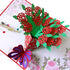 Flower Pop Up Cards 3D, Assorted 4 Flower Greeting Cards with Envelopes for All Occasions