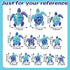 Zonon Sea Turtle Wall Decals, Ocean Turtle Vinyl Stickers for Underwater Bathroom Decoration (Blue, 24pcs)