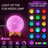 16 3D 4.8 INCH) LOGROTATE Moon Lamp, Colors LED Night Light for Kids Printing Moon Light with Stand& Remote/Touch