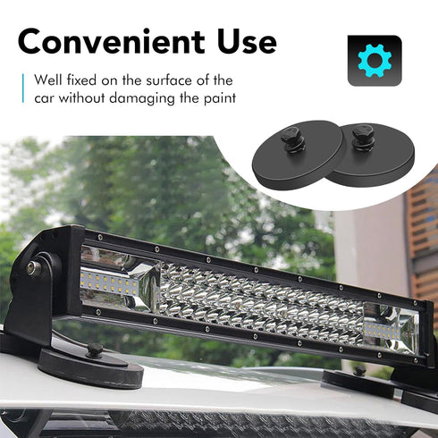 DIYMAG 10Pcs Rubber Coated Anti-Scratch Mounting Magnets, 30LBS Strong Neodymium Magnet Base with M5 Threaded Studs and
